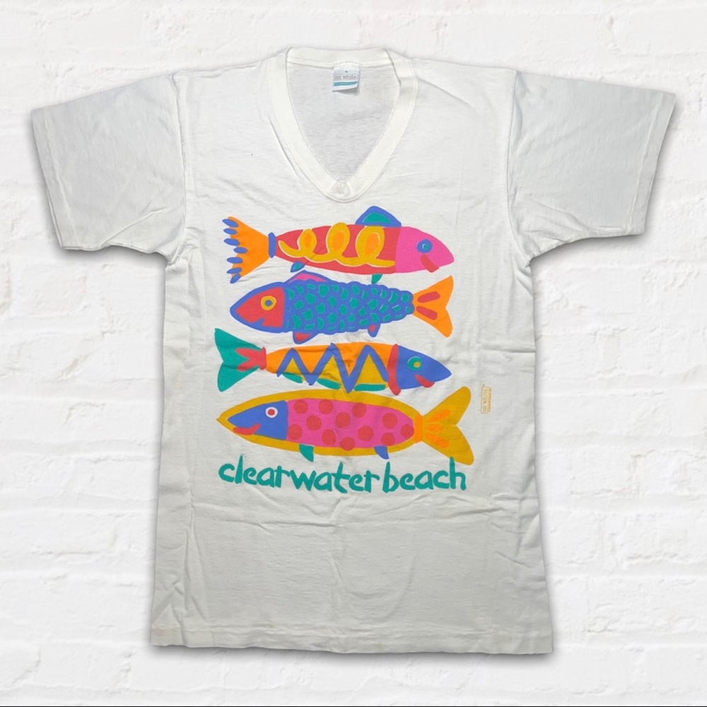 Vintage 1992 Clearwater Beach Tee